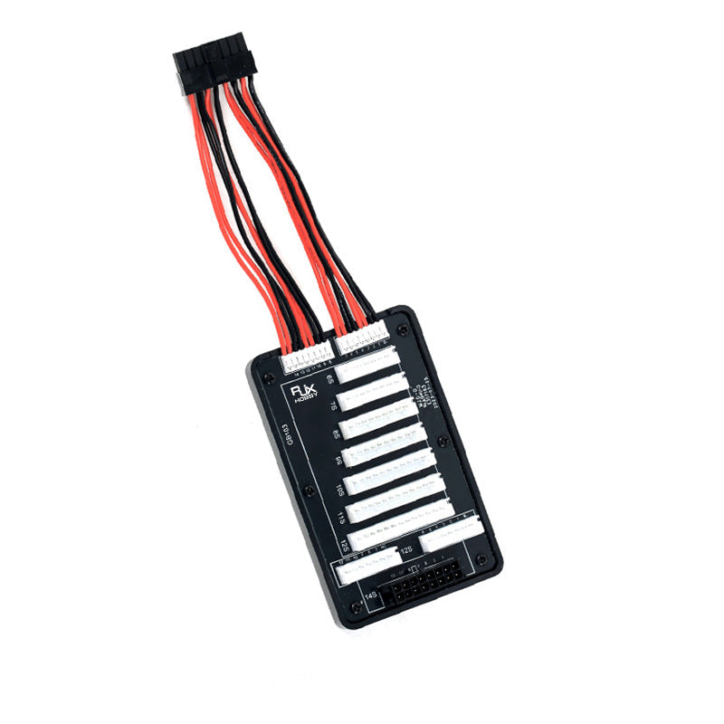 RJX lithium battery balance charging adapter board with multiple XH balance ports and wiring harness