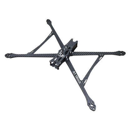 RJX A1 10inch carbon fiber FPV racing drone frame kit with X-style arms and center plate hardware