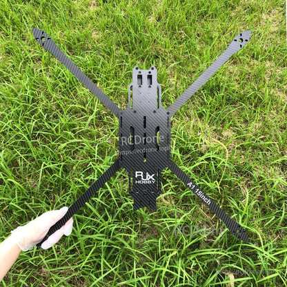 RJX A1 15-inch carbon fiber FPV drone frame kit with X-style arms and slotted center plate