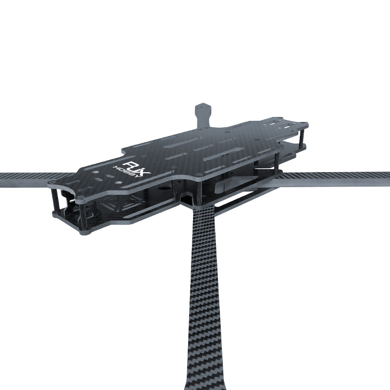 RJX A1 15-inch carbon fiber FPV drone frame kit with matte twill plates and long quad arms