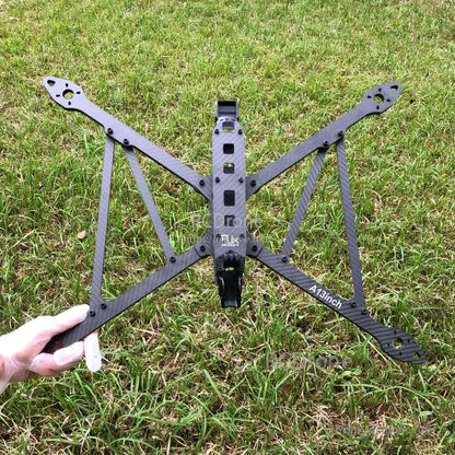 RJX A13 13-inch carbon fiber X-class FPV drone frame kit with long arms and central mounting plate
