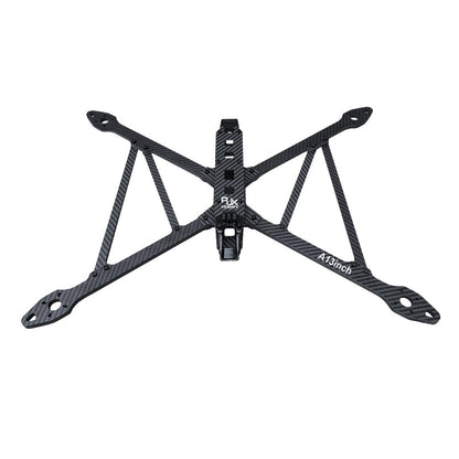 RJX A13 13-inch X-class FPV racing drone carbon fiber frame kit with X layout and mounting cutouts