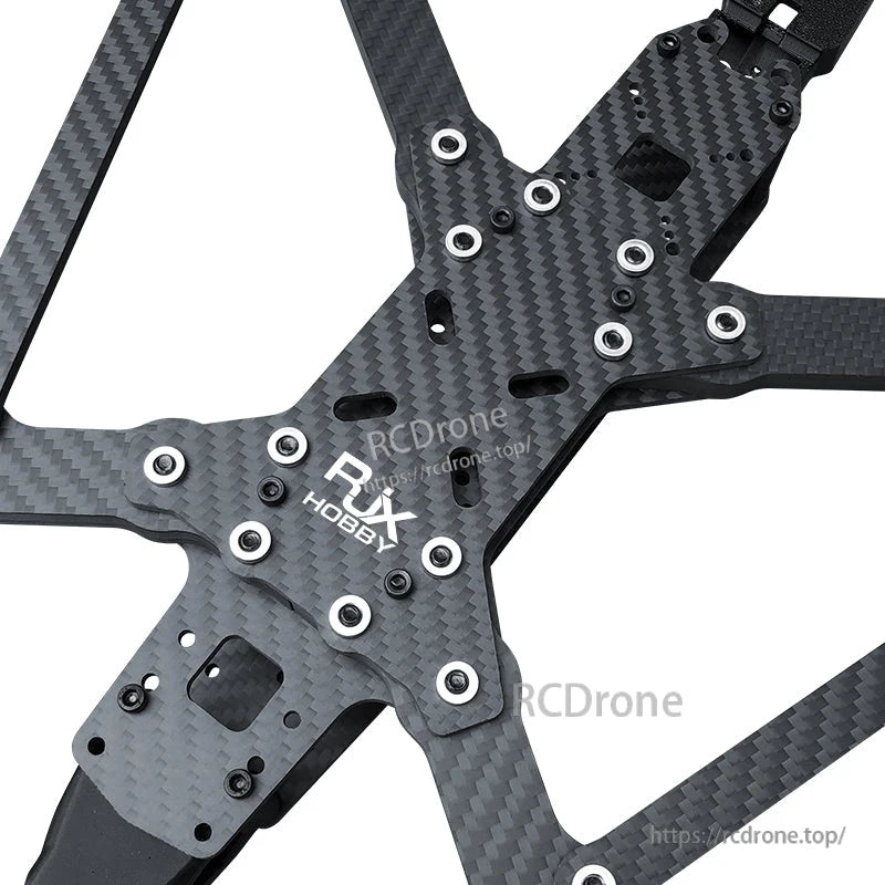 RJX A13 13-inch X-class FPV drone carbon fiber frame base plate with X arms and multiple mount holes