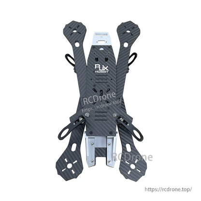 RJX A4 13-inch carbon fiber FPV drone frame kit with X-style arms, RJX Hobby top plate and aluminum mounts