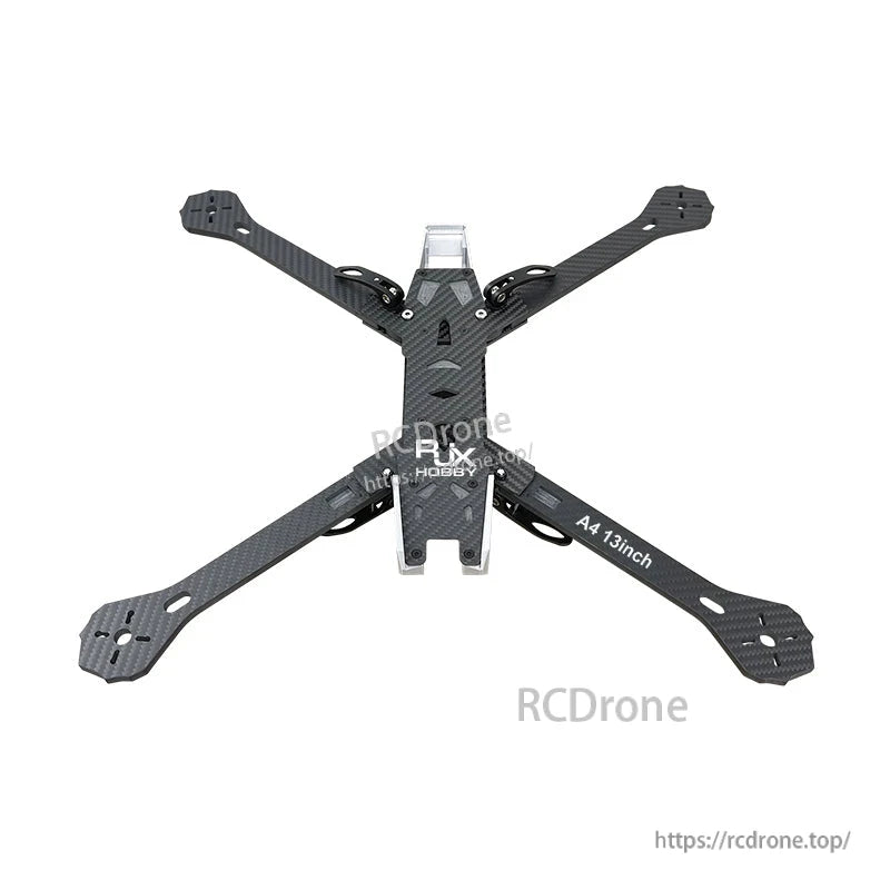 RJX A4 13-inch carbon fiber FPV freestyle drone frame kit with X-style arms and central mounting plate