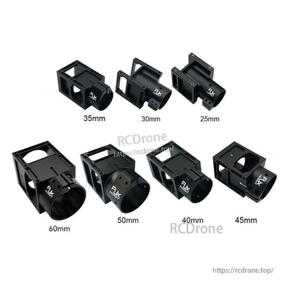 RJX aluminum alloy center plate mount holder clamps in 25mm to 60mm sizes, black bracket design