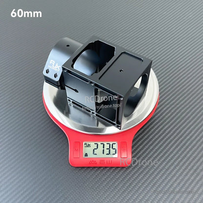 RJX aluminum alloy center plate mount holder with 60mm size marking, shown on a scale reading 273.5g
