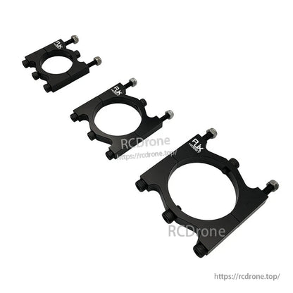 RJX black aluminum alloy tube clamp brackets with bolts for mounting UAV drone round pipes