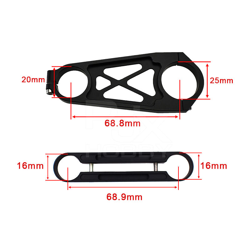 RJX 1pcs 16mm / 20 to 25mm Pipe clamps for carbon fiber tube/Aluminum tube clips carbon tube clip pipe clamp