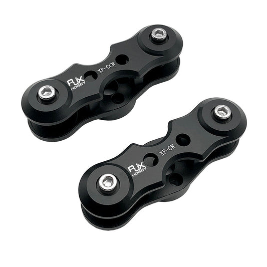 RJX CW & CCW Propeller Clip, Pair of RJX XP-CW and XP-CCW black propeller clips with hex bolts for XAG XP2020
