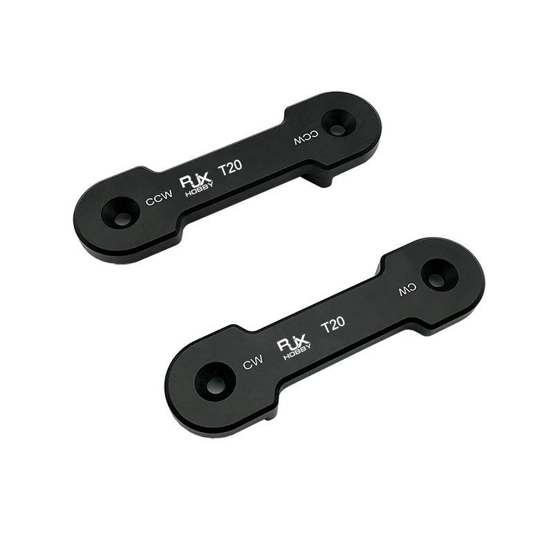 RJX CW/CCW Propeller Clip, RJX Hobby CW and CCW propeller clip tools, black anodized T20 wrenches labeled M9 for RC helicopters