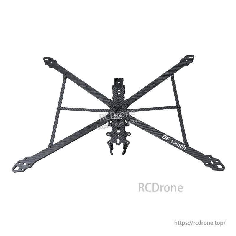RJX DF13inch 13-inch carbon fiber FPV racing drone frame with X layout and extended arms