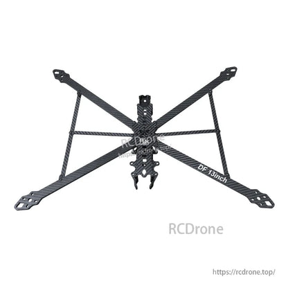 RJX DF13inch 13-inch carbon fiber FPV racing drone frame with X layout and extended arms