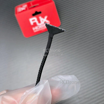 RJX DJI O3 Compatible Coaxial Cable, RJX coaxial cable with braided black sleeve and small flat connector, compatible with DJI O3 air unit