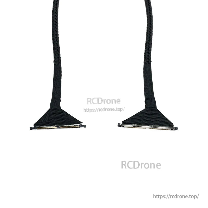 RJX DJI O3 Compatible Coaxial Cable, RJX DJI O3 compatible braided coaxial cable with two flat board connectors on each end