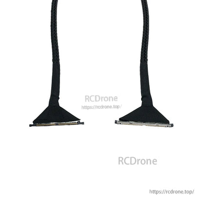 RJX DJI O3 Compatible Coaxial Cable, RJX DJI O3 compatible braided coaxial cable with two flat board connectors on each end