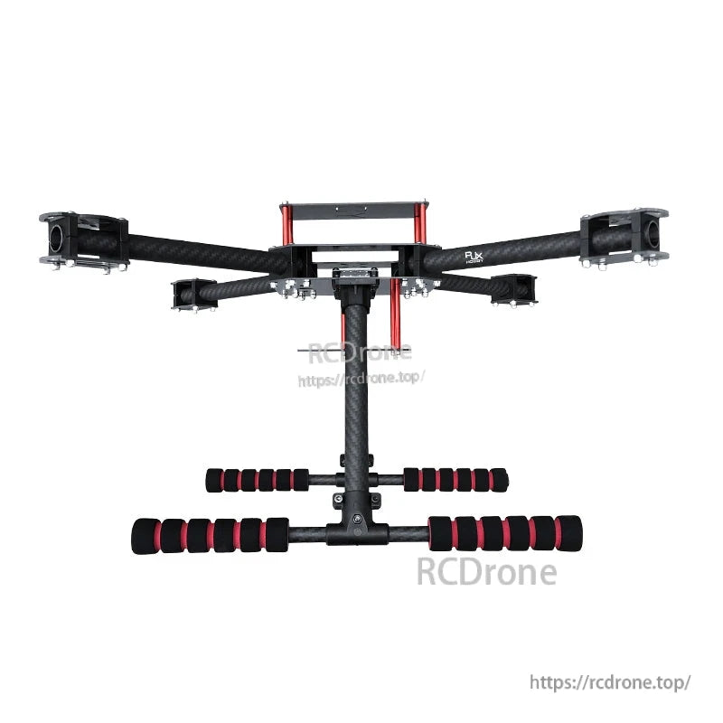 RJX F450 Carbon Fiber Frame Kit (RJX Hobby), RJX F450-style carbon fiber quadcopter frame with four arms, motor mounts, and foam landing skids