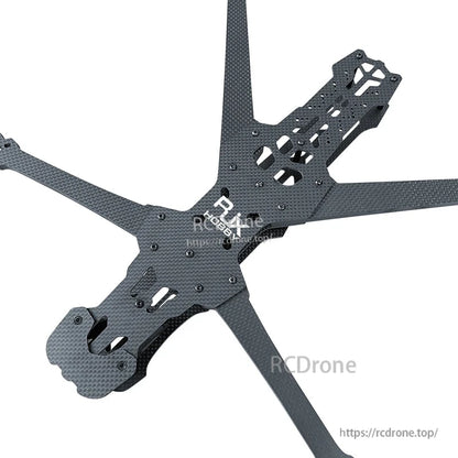 RJX GK 10-inch carbon fiber FPV racing drone frame kit with X-style arms and mounting cutouts