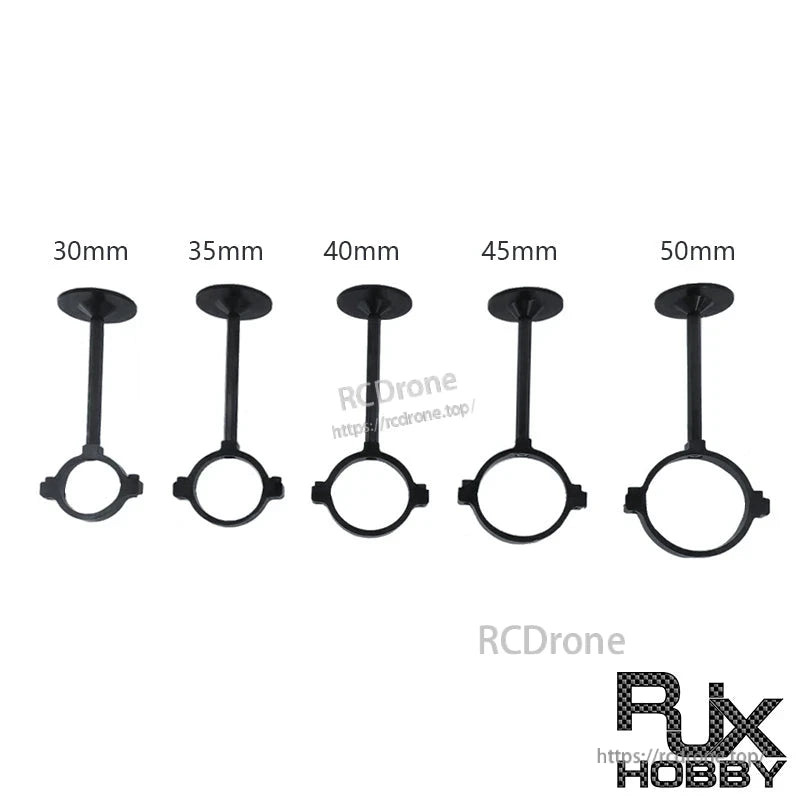 RJX GPS bracket holder mounts in 30mm, 35mm, 40mm, 45mm and 50mm lengths with round clamp rings