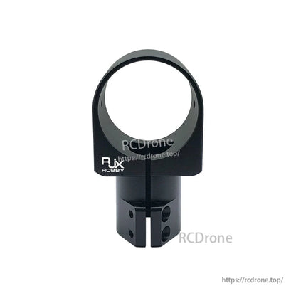 RJX Hobby aluminum tee tripod joint connector clamp with circular ring and split tube mount for UAV landing gear