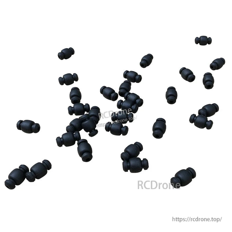 RJX main control damper shock absorbing balls, black rubber vibration isolation bushings