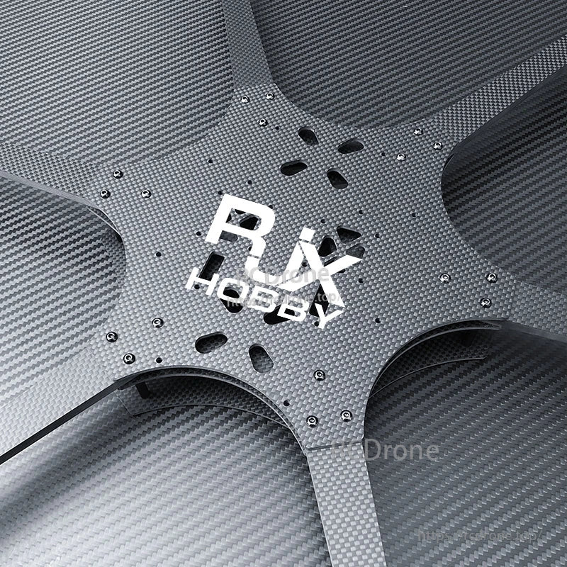 RJX Hobby Mark4 carbon fiber hexacopter frame center plate with six arms and multiple mounting holes