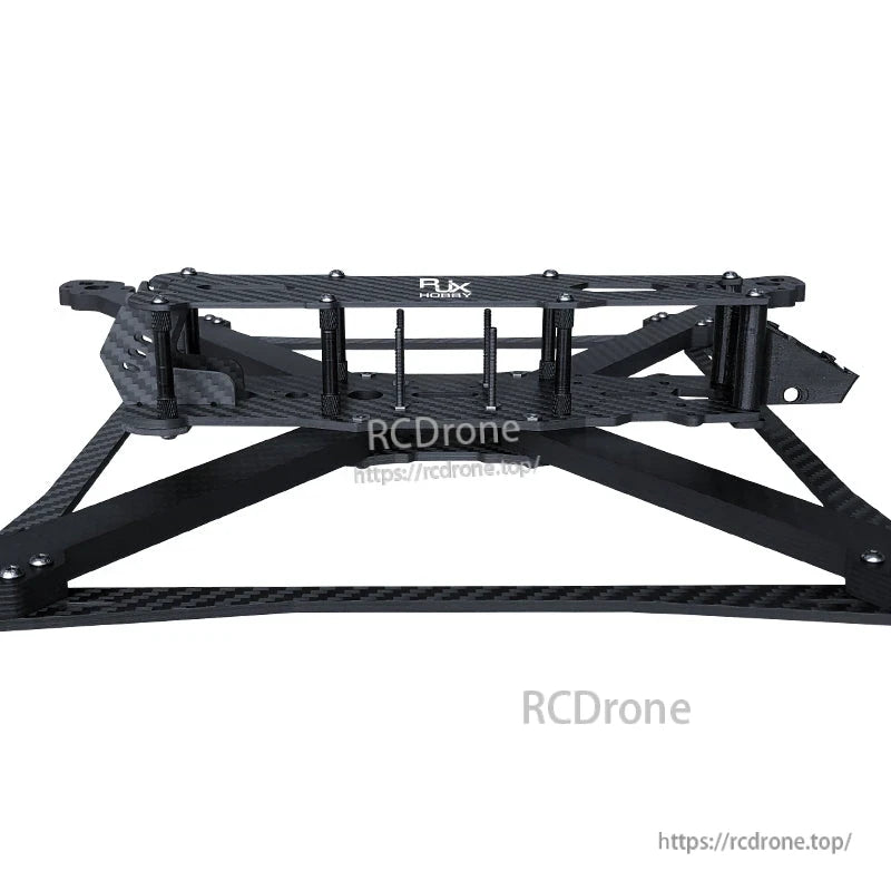 RJX Mark4 V3 Pro 13-inch carbon fiber FPV racing drone frame kit with top plate and standoffs