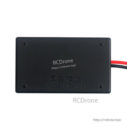 RJX Parallel Balance Charger, Black RCDrone parallel balance charger module in plastic case with red and black power leads