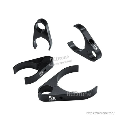 RJX Hobby black plastic water pipe clamp bracket for plant protection drone carbon fiber tube mounting