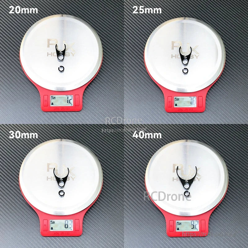RJX plastic water pipe clamp weights for 20mm, 25mm, 30mm and 40mm carbon fiber tube sizes
