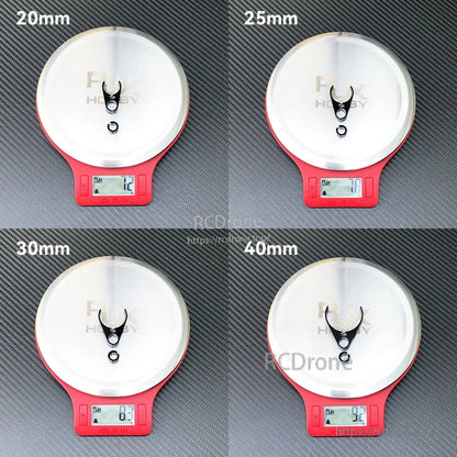 RJX plastic water pipe clamp weights for 20mm, 25mm, 30mm and 40mm carbon fiber tube sizes