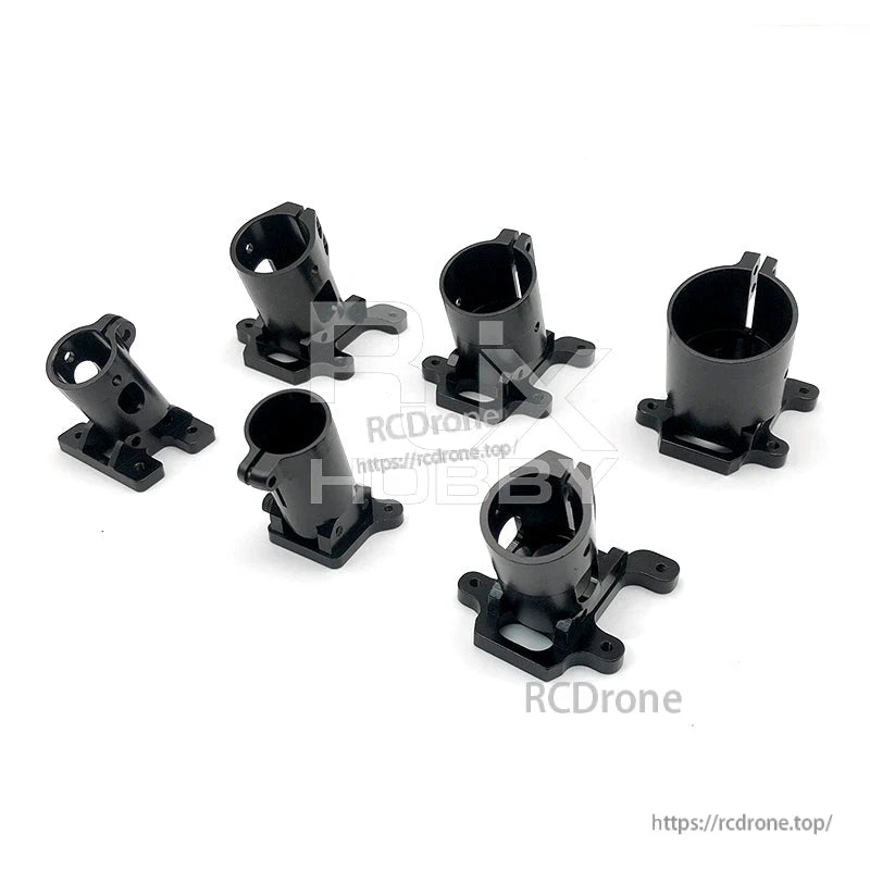 RJX Quick Release 15mm Single Rod Clamp, RJX 15mm single rod clamp mounts, black quick-release style clamps with base plates and bolt holes