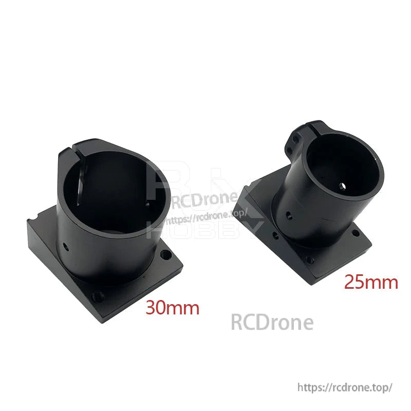 RJX Quick Release 15mm Single Rod Clamp, RJX 15mm single rod clamp mounts with base plates, showing 25mm and 30mm height options