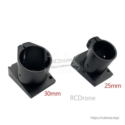 RJX Quick Release 15mm Single Rod Clamp, RJX 15mm single rod clamp mounts with base plates, showing 25mm and 30mm height options