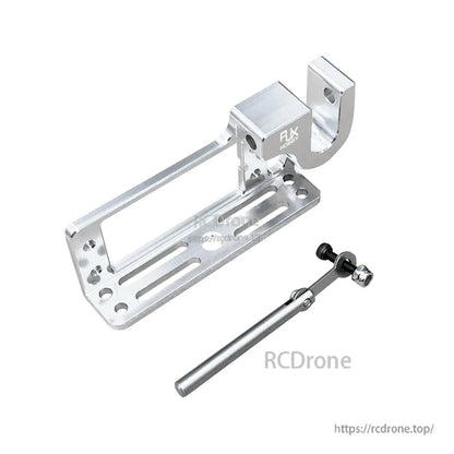 RJX Servo Dispenser Parabolic Switch, RJX Hobby aluminum servo dispenser parabolic switch bracket kit with slotted base plate and linkage rod