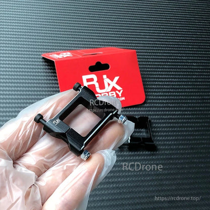 RJX square aluminum tube clamp for 20mm square carbon fiber tube, with two screws and nuts