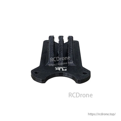 RJX TPU 3D Printed GoPro Mount, Black RJX TPU 3D printed GoPro-style mount with three-prong connector and two mounting holes