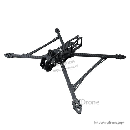 RJX TPU 3D Printed GoPro Mount, FPV quadcopter carbon fiber frame with front-mounted GoPro-style camera mount and long X-shaped arms
