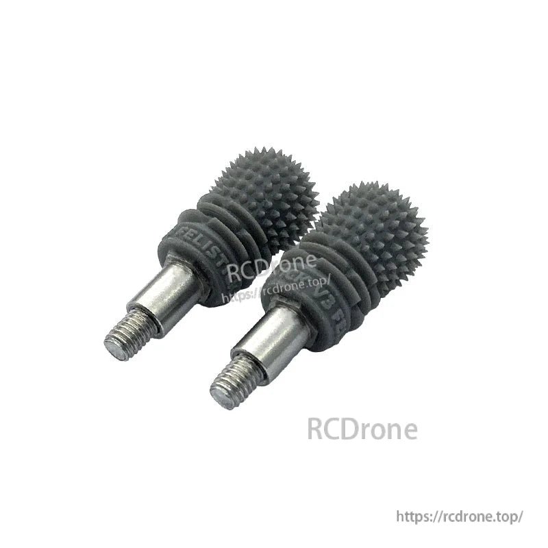 Pair of RJX V3 M3L anti-slip gimbal sticks with spiked grip caps and metal threaded shafts