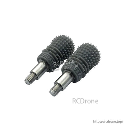Pair of RJX V3 M3L anti-slip gimbal sticks with spiked grip caps and metal threaded shafts