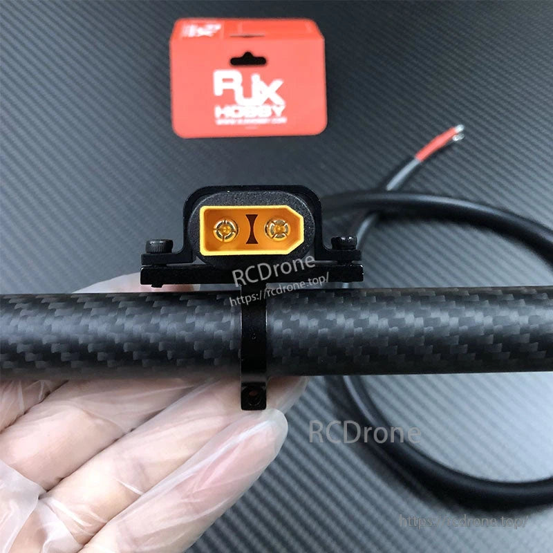 RJX XT90H Male Plug Power Cord LSD-50 80cm, 50A DC 500V, Brass Gold-Plated Connector w/ Fixed Seat