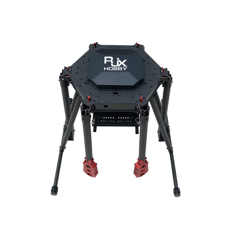 RJX 1000mm 6-Axis Carbon Fiber Umbrella Folding Hexacopter Frame with Motor Mounts for Industrial Drone