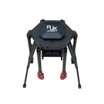 RJX 1000mm 6-Axis Carbon Fiber Umbrella Folding Hexacopter Frame with Motor Mounts for Industrial Drone