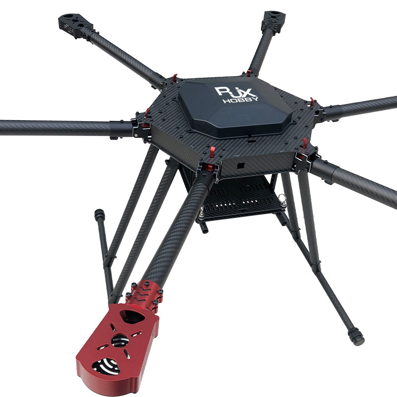 RJX 1000mm 6-Axis Carbon Fiber Umbrella Folding Hexacopter Frame with Motor Mounts for Industrial Drone