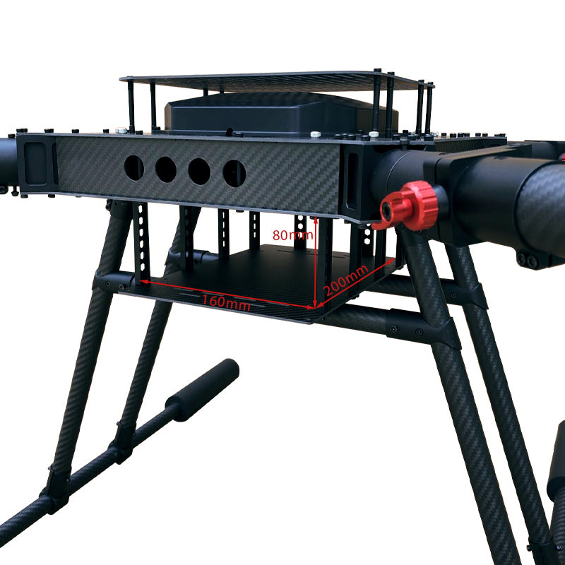 RJX 1200mm 4-Axis Drone, Firefighting drones support aerial firefighting, monitoring fire zones, and emergency responses with specialized equipment.