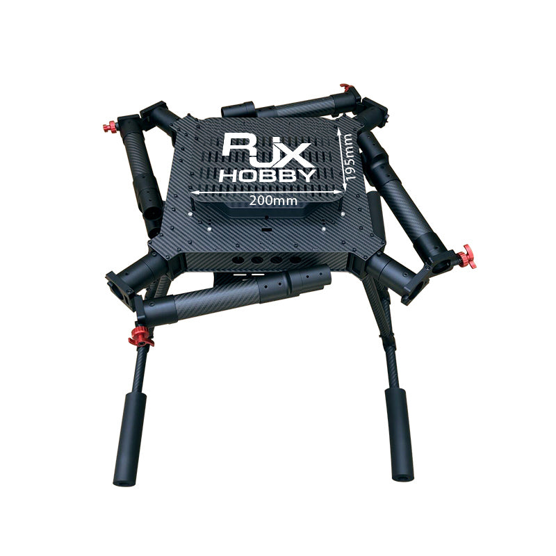 RJX 1200mm 4-Axis Drone, Strong and lightweight carbon fiber construction weighing approximately 3200g.