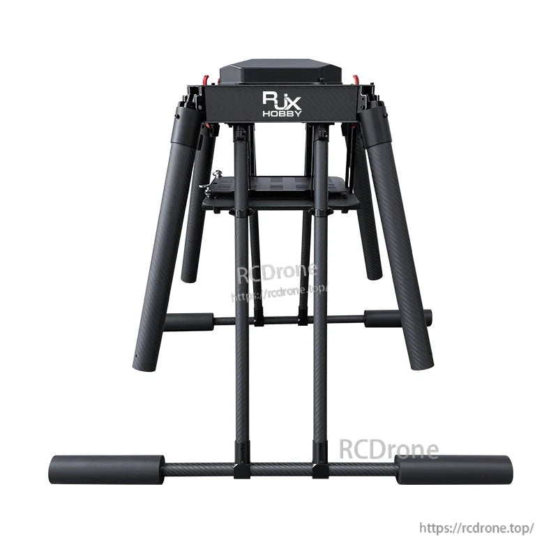 RJX Hobby RJX1200B 1200mm carbon fiber umbrella folding quadcopter frame with tall landing gear