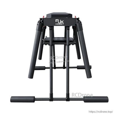 RJX Hobby RJX1200B 1200mm carbon fiber umbrella folding quadcopter frame with tall landing gear