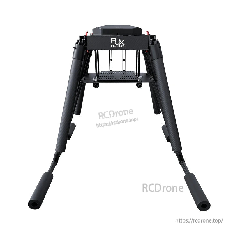 RJX Hobby RJX1200B 1200mm carbon fiber folding quadcopter frame with central platform and landing legs