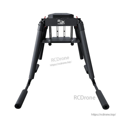 RJX Hobby RJX1200B 1200mm carbon fiber folding quadcopter frame with central platform and landing legs